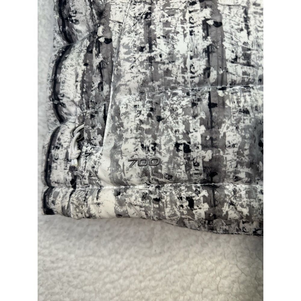 The North Face Down 700 Nuptse 2 White Birch Print Puffer Vest Women's S EUC - Picture 3 of 8